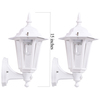 Maxsa Innovations White Outdoor Wall Sconces, PK 2 49719 - 2 pack